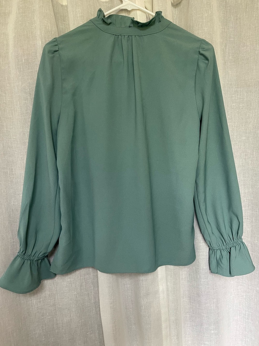J.Crew Ruffle Blouse - Picture 2 of 4